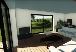 Stéphen Mure Architecte - Saint-Etienne - Maison passive - Nelly & Yoann - Salon