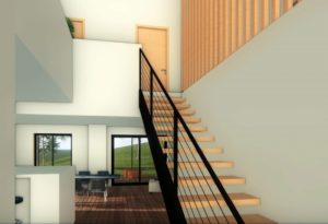 Stéphen Mure Architecte - Saint-Etienne - Maison individuelle - Anne-Lise & Cédric - Hall d'entrée