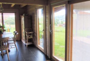 Stéphen Mure Architecte - Saint-Etienne - Monts du Forez - Maison bois - Isabelle & Christophe - Madriers bois - Maison bioclimatique - Séjour