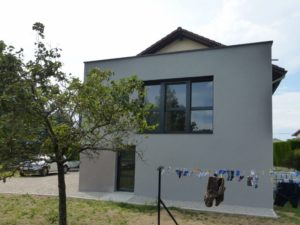 Extension maison individuelle Marie-Laure Francois Stéphen Mure Architecte Saint-Etienne Habitat Maison passive 02 Façade