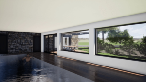 Extension Maison individuelle - Piscine intérieure - Stéphen Mure Architecte Saint-Etienne - Habitat et Maison passive 04 - Piscine