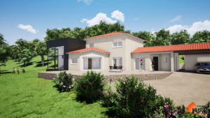 Extension contemporaine d'une maison - Stéphen Mure Architecte - Maison passive (1) - Vue d'ensemble