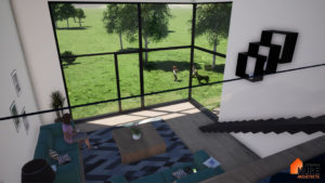 Extension contemporaine d'une maison - Stéphen Mure Architecte - Maison passive (3) - Vue depuis mezzanine