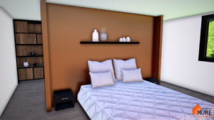 Extension contemporaine d'une maison - Stéphen Mure Architecte - Maison passive (6) - Suite parentale