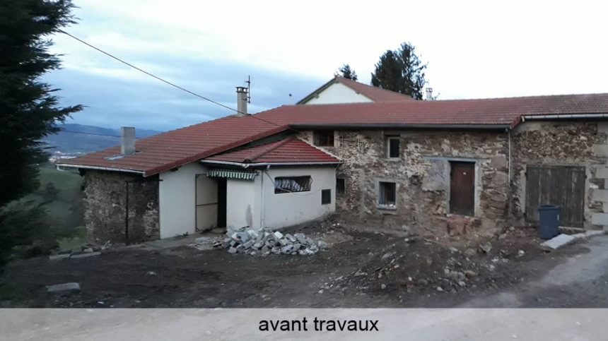 Réhabilitation Maison pierres - Saint-Chamond - Stéphen Mure Architecte - Maison passive (1) Avant travaux