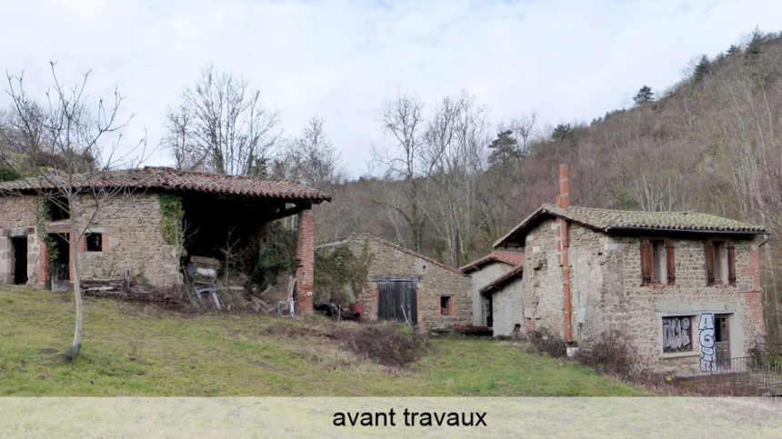 Rénovation et extension d'un ancien moulin - Montbrison -Stéphen Mure Architecte - Maison passive (2) Avant travaux